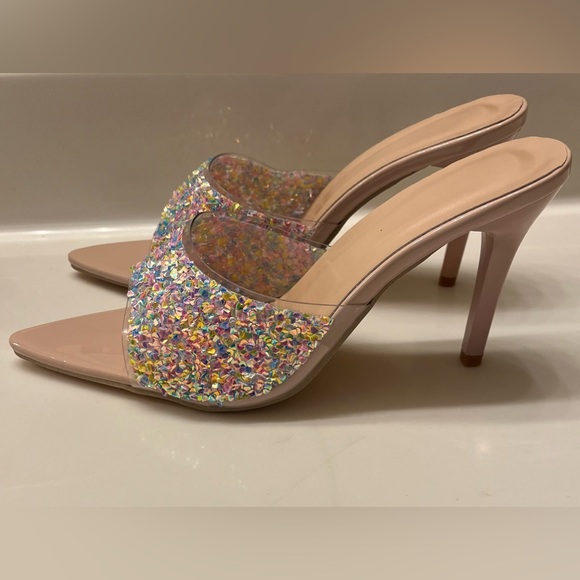 Multicolored sequins heels - Picture 1 of 4